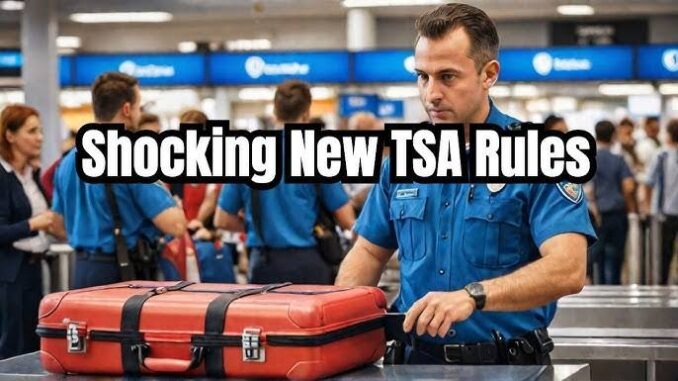 TSA officer inspecting a traveler's suitcase at the airport security checkpoint. TSA officer inspecting a traveler's suitcase at the airport security checkpoint.