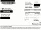 Utility bill summary with payment details and contact info.