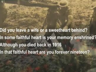 A heartfelt message about love and memory from 1916.