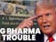 Man gesturing with "Big Pharma in Trouble.