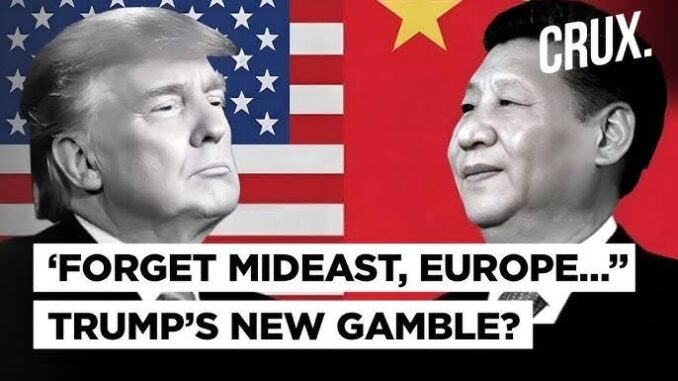US-China leaders with strategic headline text.