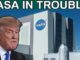 Politician and NASA building, "NASA in Trouble!