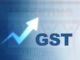 Upward arrow with the text "GST".