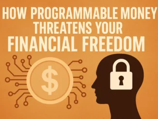 Programmable money threatens financial freedom illustration.