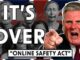 Political figure pointing, "It's Over" text displayed.