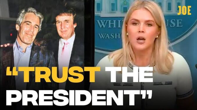 Trust the President" headline with speakers. Trust the President" headline with speakers.