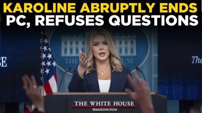 Press conference abruptly ended, questions refused. Press conference abruptly ended, questions refused.