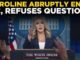 Press conference abruptly ended, questions refused.