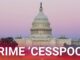 Capitol building with "Crime 'Cesspool'" text overlay.
