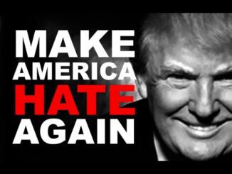 Make America Hate Again" text with smiling face.