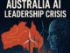 Australia AI leadership crisis illustration.
