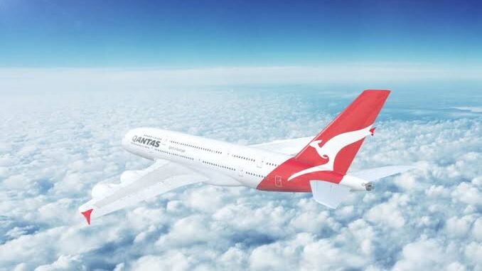 Airplane flying above clouds in clear sky. Airplane flying above clouds in clear sky.