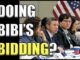 Panel discussion with text "Doing Bibi's Bidding?