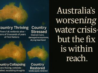 Australia's water crisis and restoration solutions.