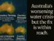 Australia's water crisis and restoration solutions.
