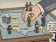 Political board game with figures and map.