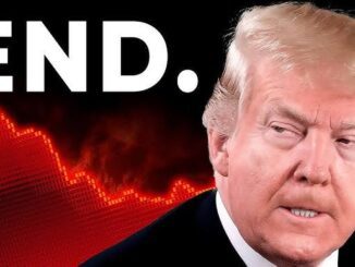 Man with "END" text and red graph.