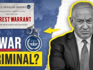 Arrest warrant headline with serious man.