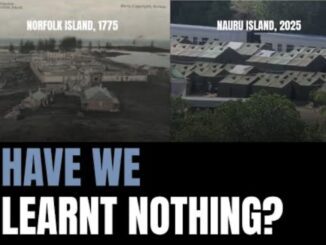 Norfolk 1775, Nauru 2025, environmental message.