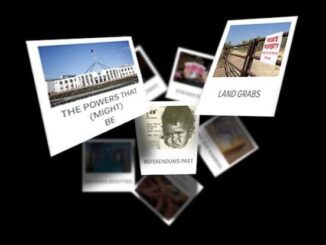 Collage of political and historical themed images.