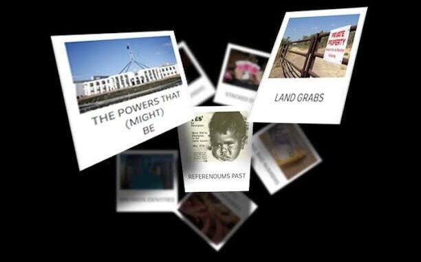 Collage of political and historical themed images.