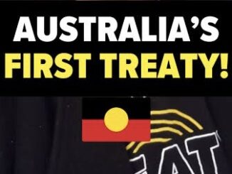 Australia's First Treaty with Aboriginal Flag.