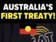 Australia's First Treaty with Aboriginal Flag.