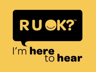 RUOK? I'm here to hear logo.