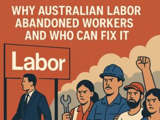Illustration of workers with protest signs.