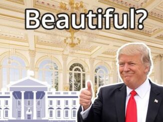 Person giving thumbs up, ornate room background.