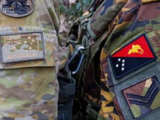 Australian and Papua New Guinean military uniforms.