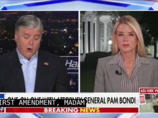 News anchors discussing live on split screen.