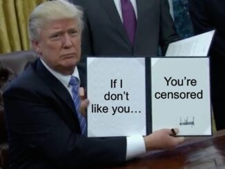 Man holding a humorous signed document.