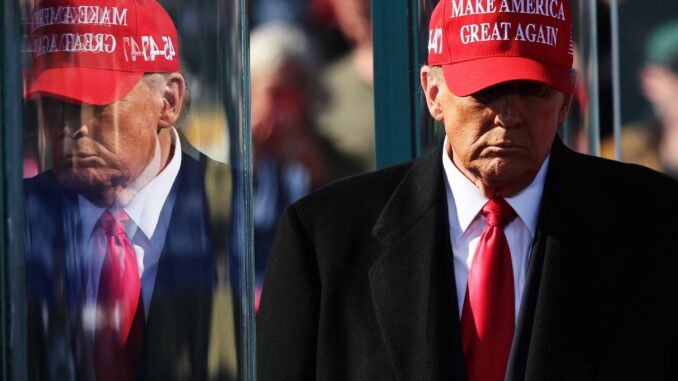 Man in red hat with reflection. Man in red hat with reflection.