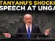Man delivering speech at UN General Assembly.