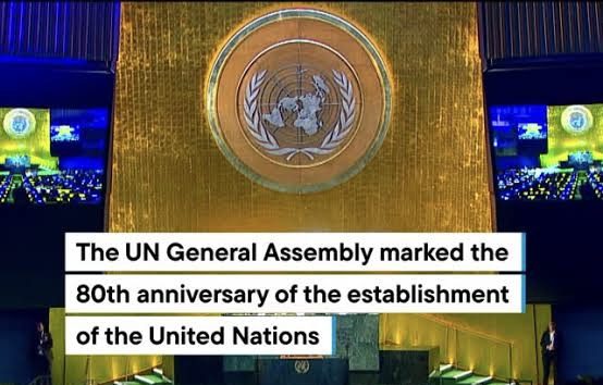 UN General Assembly 80th anniversary celebration.