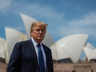 Man in suit with Sydney Opera House background.