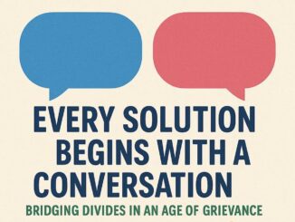Speech bubbles with text about conversation.