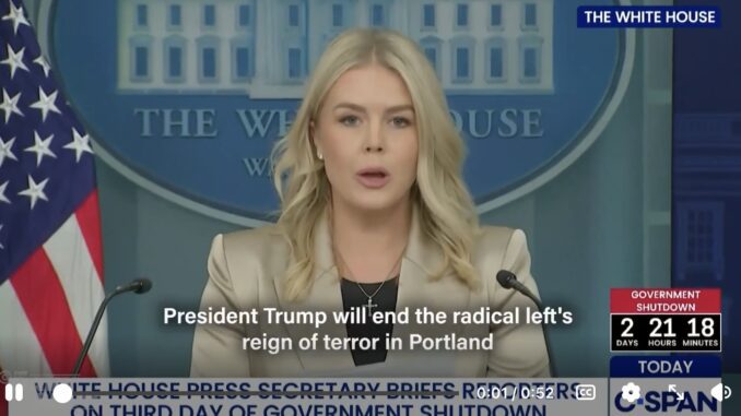 Press conference at the White House podium.