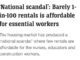 Rental affordability crisis for essential workers.