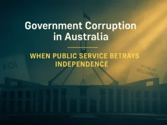 Government corruption in Australia, independence betrayed.