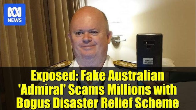 News headline about a fake Australian admiral.