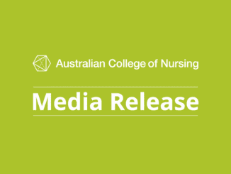 Australian College of Nursing Media Release graphic.