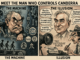 Political cartoon depicting control over Canberra.
