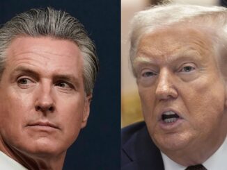 Two men speaking at different events.