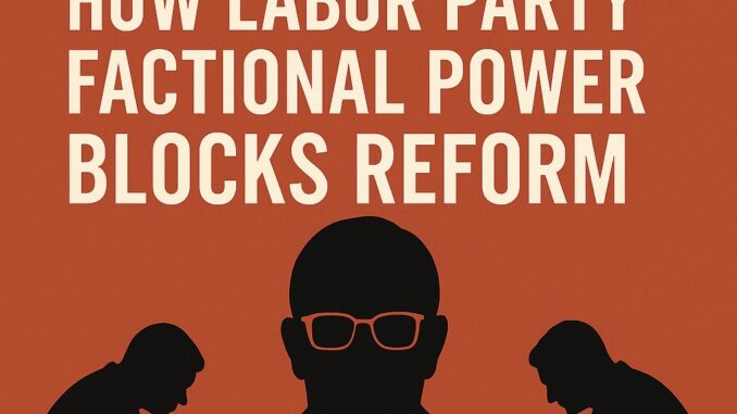 Labor Party factional power blocks reform illustration. Labor Party factional power blocks reform illustration.