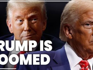 Two serious men with "Trump is Doomed.