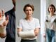 People with various arm and leg injuries.