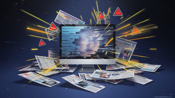 Computer surrounded by digital newspaper articles. Computer surrounded by digital newspaper articles.