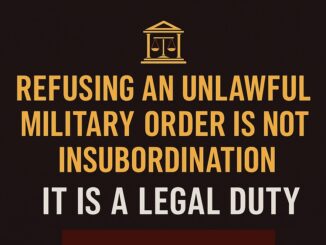 DoD seals and UCMJ warning about unlawful orders